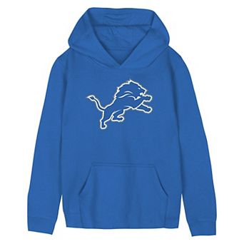 Preschool Blue Detroit Lions Primary Logo Fleece Hoodie