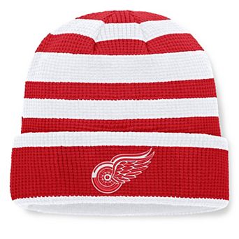 Men's Fanatics Red/White Detroit Red Wings Fundamental Steady Cuffed Knit Hat