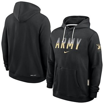 Men's Nike Black Army Black Knights 2026 Sideline Standard Issue Dri-FIT Hoodie