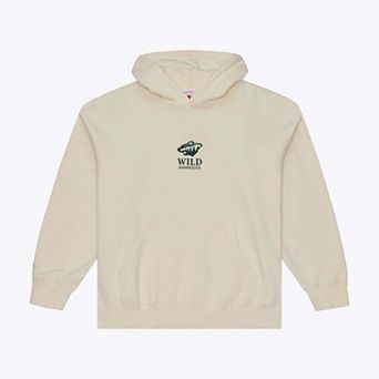 Men's Mitchell & Ness Cream Minnesota Wild Core Essentials Hoodie