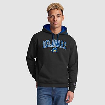 Men's Champion Black/Royal Delaware Fightin' Blue Hens Contrast Hoodie