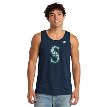 Men's Starter Navy Seattle Mariners Tank Top