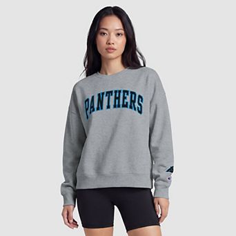 Carolina Panthers Champion Women's Contrast Lined Sweatshirt - Heather Gray