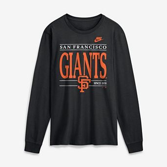 Men's Nike Black San Francisco Giants Cooperstown Graphic Long Sleeve T-Shirt