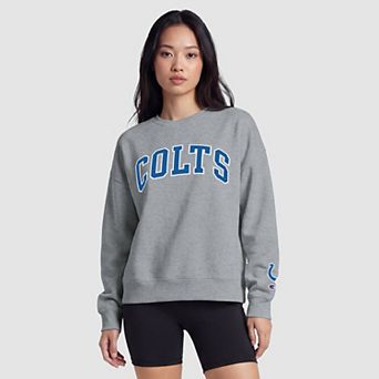 Indianapolis Colts Champion Women's Contrast Lined Sweatshirt - Heather Gray