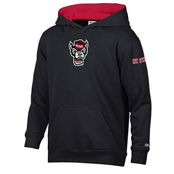 Youth Champion Black NC State Wolfpack Fleece Hoodie