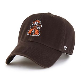 Men's '47 Brown Oklahoma State Cowboys Vault Clean Up Adjustable Hat