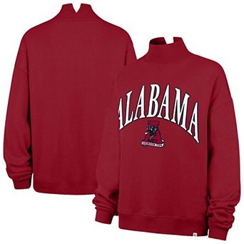 Women's '47 Crimson Alabama Crimson Tide Mock Neck Sweatshirt