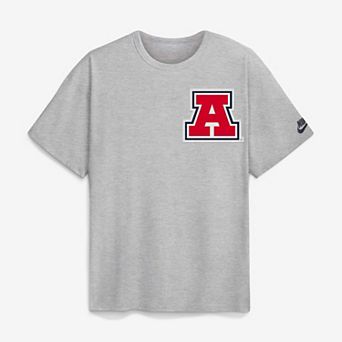 Men's Nike Heather Gray Arizona Wildcats Legacy Logo Max90 T-Shirt