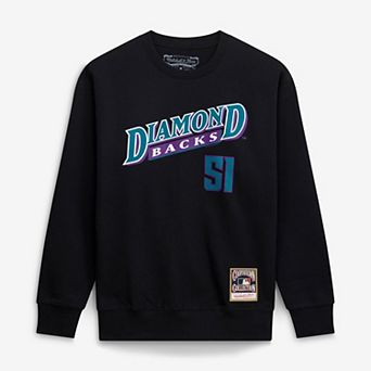 Men's Mitchell & Ness Randy Johnson Black Arizona Diamondbacks Classic Player Number Sweatshirt