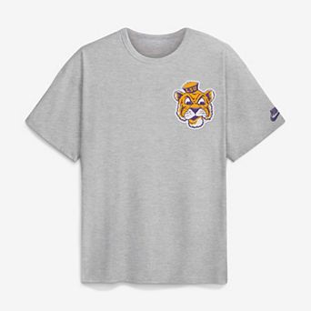 Men's Nike Heather Gray LSU Tigers Legacy Logo Max90 T-Shirt