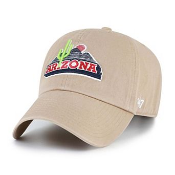 Men's '47 Khaki Arizona Wildcats Vault Clean Up Adjustable Hat
