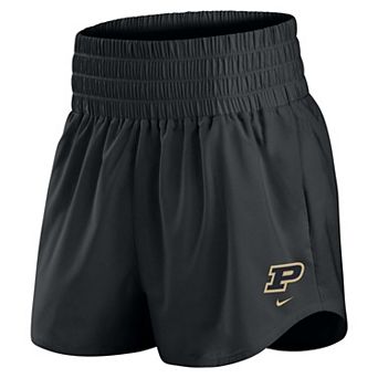 Women's Nike Black Purdue Boilermakers Ultra Dri-FIT High-Rise Shorts
