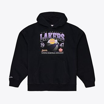Men's Mitchell & Ness Black Los Angeles Lakers Street Graphics Hoodie