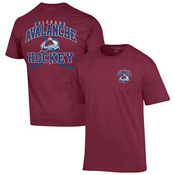 Men's Champion Burgundy Colorado Avalanche Stick With It Jersey T-Shirt