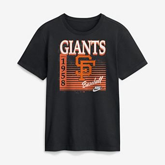 Men's Nike Black San Francisco Giants Cooperstown Logo T-Shirt