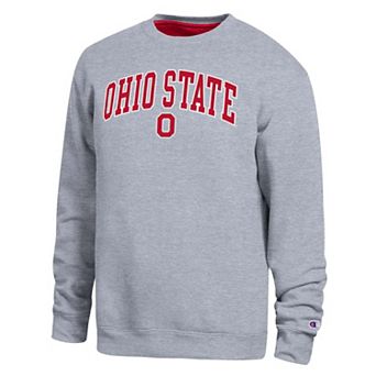 Men's Champion Heather Gray Ohio State Buckeyes Arch Sweatshirt
