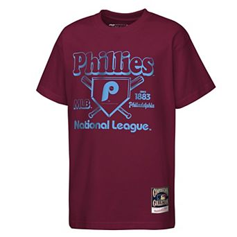 Unisex Mitchell & Ness Burgundy Philadelphia Phillies The Ava T-Shirt