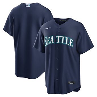 Men's Nike Navy Seattle Mariners Road Replica Jersey