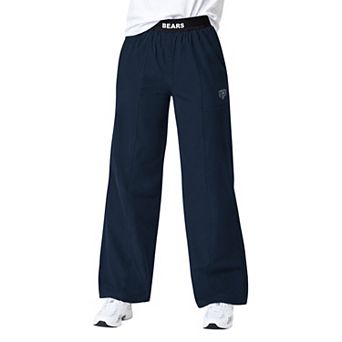 Women's Starter Navy Chicago Bears Athleisure Wide-Leg Trousers