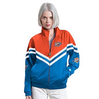 Women's Starter Blue Oklahoma City Thunder Fan Club Full-Zip Track Jacket
