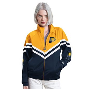 Women's Starter Navy Indiana Pacers Fan Club Full-Zip Track Jacket