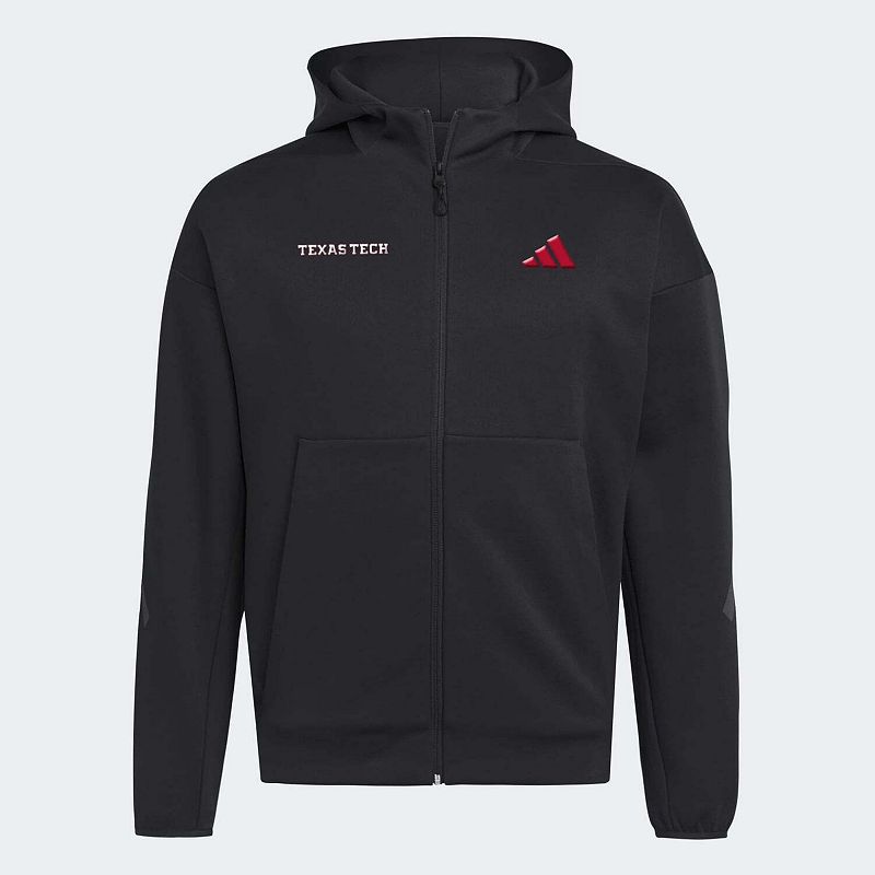 adidas Black Texas Tech Red Raiders Z.N.E Full-Zip Hoodie