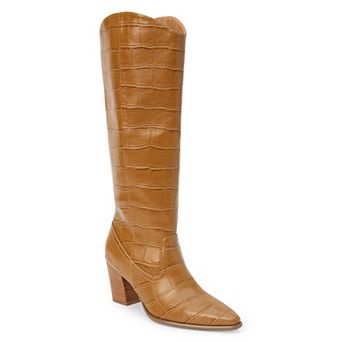 Coconuts by Matisse Kirby Women's Crocodile Print Knee-High Heeled Boots