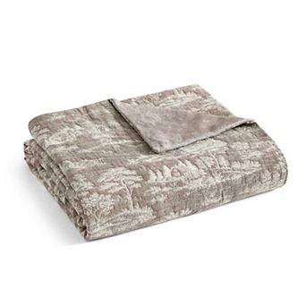 Martha Stewart Farmhouse Toile Throw Blanket