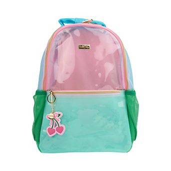 Packed Party Denim and Gems Clear 17" Backpack