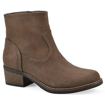 White Mountain Meringue Women's Western Inspired Ankle Boots