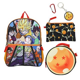 Dragon Ball Z Anime Heroes 5 pc Backpack Set with Accessories