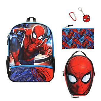 Spider-Man Swinging 5 pc 16-Inch Backpack & Lunch Set