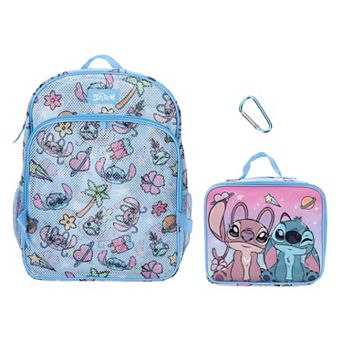 Disney's Lilo & Stitch Angel & Stitch 16-Inch Backpack With Lunch Kit