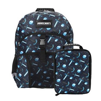 Minecraft 2 pc 16-Inch Kids Backpack & Lunch Box Set