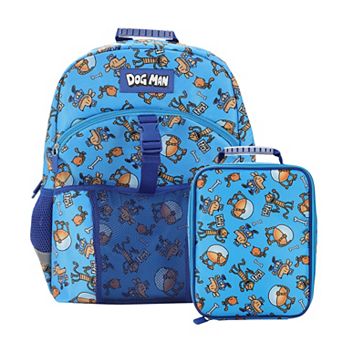 Dog Man 2 pc 16-Inch Youth Backpack & Lunch Kit Set