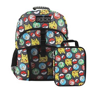 Pokemon All-Over Print 2 pc 16-Inch Backpack & Utility Case Set