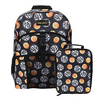 Dragon Ball Z All-Over Print 16-Inch Kids Backpack & Lunch Box 2 pc Set