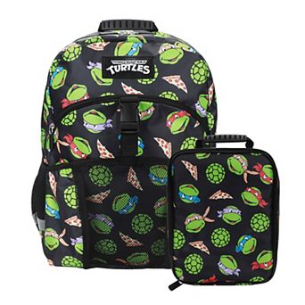 Teenage Mutant Ninja Turtles Classic Retro 2 pc Kids Backpack & Lunch Box Set