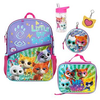 SuperKitties 16-Inch Backpack & Lunch Bag Set For School & Travel