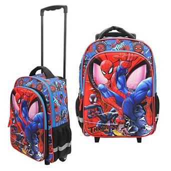 Spider-Man Peter & Miles 16-Inch Rolling Travel Backpack