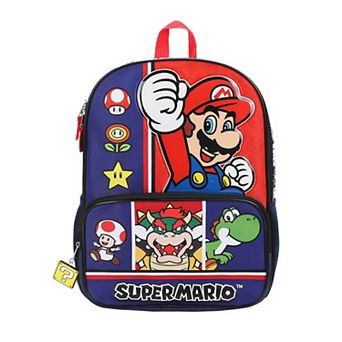 Super Mario Game Favorites 16-Inch Backpack For School & Travel