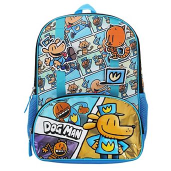 Kids Dog Man 16-Inch Backpack For School & Travel