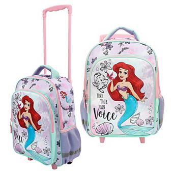 Disney's The Little Mermaid Ariel 16-Inch Rolling Travel Backpack