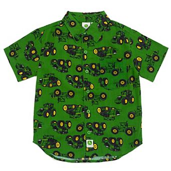 John Deere Short Sleeve Button-Down Shirt
