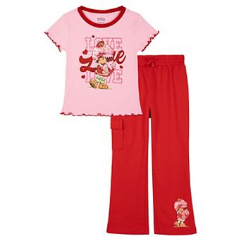 Strawberry Shortcake 2 pc Short Sleeve T-Shirt and Flare Pants Set