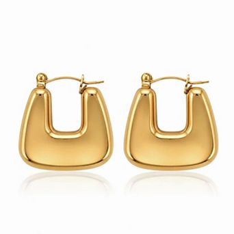 Jewels By Sunaina Alizeh Hoop Earrings for Women, 18K Gold Plated Stainless Steel Jewelry