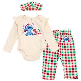 Disney Lilo & Stitch Christmas Bodysuit and Leggings Set