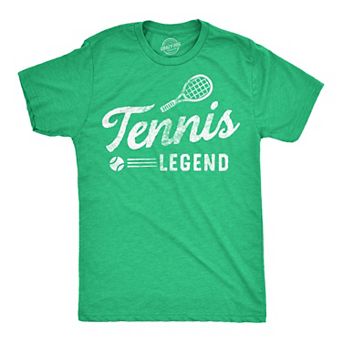 Mens Funny T Shirts Tennis Lengend Sarcastic Sports Graphic Tee for Men