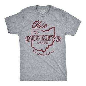 Mens Funny T Shirts Ohio The Buckeye State Sarcastic Graphic Novelty Tee For Men